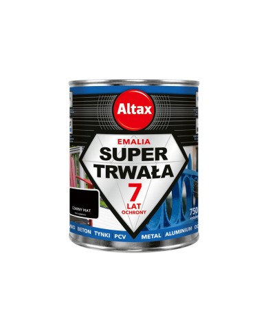 ALTAX Super Trwała Emalia 750ml - Czarny Mat | Wysoka Jakość ALTAX Super Trwała Emalia 750ml - Czarny Mat | Wysoka Jakość
