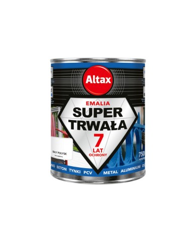ALTAX Super Trwała Emalia 750ml - Biała Połysk | Najlepsza Jakość ALTAX Super Trwała Emalia 750ml - Biała Połysk | Najlepsza Jakość