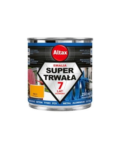 Emalia Super Trwała 0,25 L Żółty ALTAX - Wysoka Jakość i Trwałość Emalia Super Trwała 0,25 L Żółty ALTAX - Wysoka Jakość i Trwałość