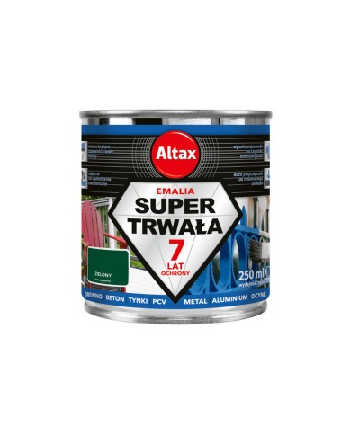 ALTAX Supertrwała Emalia 250ml Zielony - Wysoka Jakość i Trwałość ALTAX Supertrwała Emalia 250ml Zielony - Wysoka Jakość i Trwałość