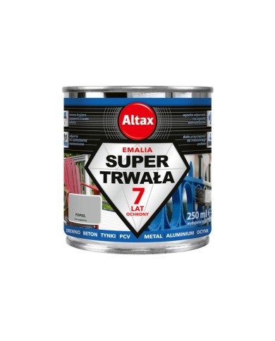 ALTAX Supertrwała Emalia 250ml Popielaty - Wysoka Jakość ALTAX Supertrwała Emalia 250ml Popielaty - Wysoka Jakość