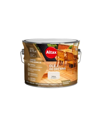 ALTAX Olej tungowy bielony 2,5l - Wysoka jakość i ochrona ALTAX Olej tungowy bielony 2,5l - Wysoka jakość i ochrona