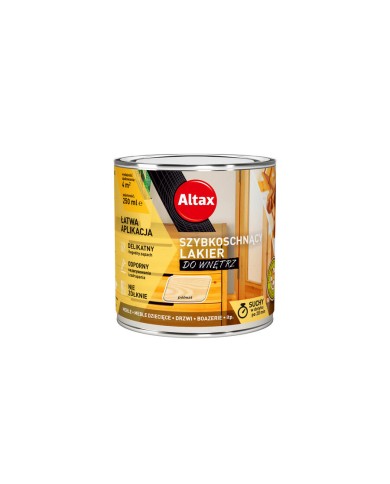 Lakier szybkoschnący ALTAX 0,25 L bezbarwny - idealny do wnętrz Lakier szybkoschnący ALTAX 0,25 L bezbarwny - idealny do wnętrz