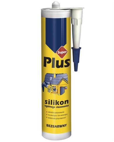 Silikon bezbarwny 280 ml SUPER PLUS - uniwersalne zastosowanie Silikon bezbarwny 280 ml SUPER PLUS - uniwersalne zastosowanie