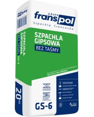 Szpachla gipsowa FRANSPOL 20kg Gs-6 - Idealna do wykończeń Szpachla gipsowa FRANSPOL 20kg Gs-6 - Idealna do wykończeń