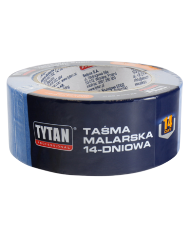 Taśma malarska 14-dniowa 25mmx50m - Idealna do precyzyjnego malowania Taśma malarska 14-dniowa 25mmx50m - Idealna do precyzyjnego malowania