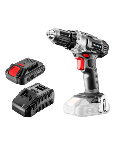 Wiertarko-wkrętarka akumulatorowa GRAPHITE 18 V Li-Ion - Energy Wiertarko-wkrętarka akumulatorowa GRAPHITE 18 V Li-Ion - Energy