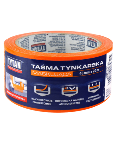 Tytan Professional Taśma Tynkarska 48mm x 20m - Pomarańczowa Tytan Professional Taśma Tynkarska 48mm x 20m - Pomarańczowa