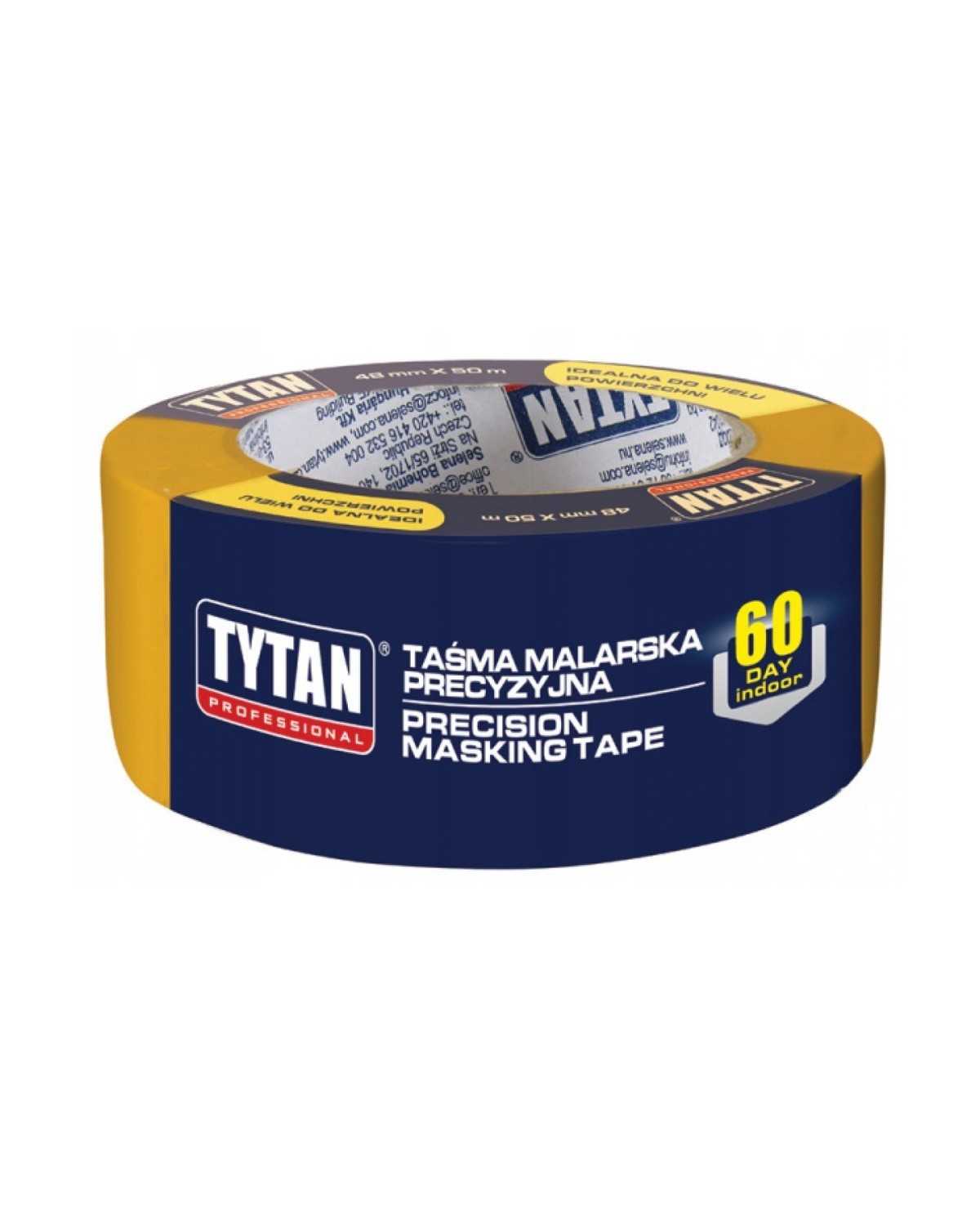 Tytan Taśma Malarska Precyzyjna 48MM x 50MM - Wysoka Jakość Tytan Taśma Malarska Precyzyjna 48MM x 50MM - Wysoka Jakość