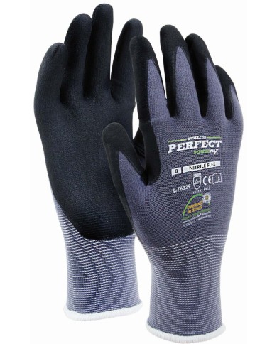 Rękawice nylonowe Nitrile Flex 8 Powermax STALCO - Idealne do pracy