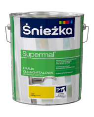 Emalia olejno-ftalowa Supermal 10L żółta ŚNIEŻKA - drewno, metal Emalia olejno-ftalowa Supermal 10L żółta ŚNIEŻKA - drewno, metal
