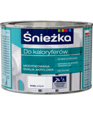 Farba do kaloryferów 0,4 L biała ŚNIEŻKA - Wysoka jakość