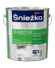 Emalia olejno-ftalowa Supermal 10L biała ŚNIEŻKA - drewno, metal
