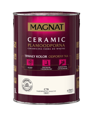 Farba ceramiczna Tajemniczy Kalcyt C78 - 5L MAGNAT | Wysoka jakość Farba ceramiczna Tajemniczy Kalcyt C78 - 5L MAGNAT | Wysoka jakość
