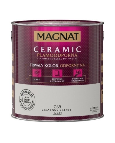 Farba ceramiczna zgaszony kalcyt C69 - 2,5 L MAGNAT Farba ceramiczna zgaszony kalcyt C69 - 2,5 L MAGNAT