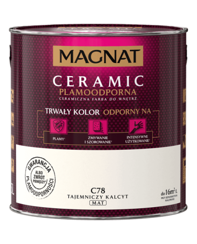 Farba ceramiczna Tajemniczy Kalcyt C78 - 2,5 L MAGNAT Farba ceramiczna Tajemniczy Kalcyt C78 - 2,5 L MAGNAT
