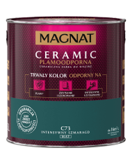 Farba ceramiczna intensywny szmaragd C73 - 2,5 L MAGNAT Farba ceramiczna intensywny szmaragd C73 - 2,5 L MAGNAT