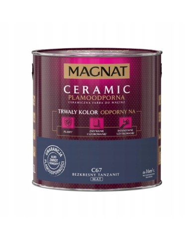 Farba ceramiczna bezkresny tanzanit C67 2,5 L - MAGNAT Farba ceramiczna bezkresny tanzanit C67 2,5 L - MAGNAT