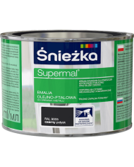 Farba Supermal czarny 0,4 L - ŚNIEŻKA | Wysoka jakość i trwałość Farba Supermal czarny 0,4 L - ŚNIEŻKA | Wysoka jakość i trwałość