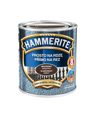 Farba do metalu 0,7 L brązowy HAMMERITE - trwałość i jakość