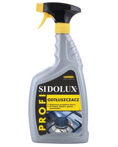 Preparat do odtłuszczania SIDOLUX PROFI 0,75 L - Skuteczność! Preparat do odtłuszczania SIDOLUX PROFI 0,75 L - Skuteczność!