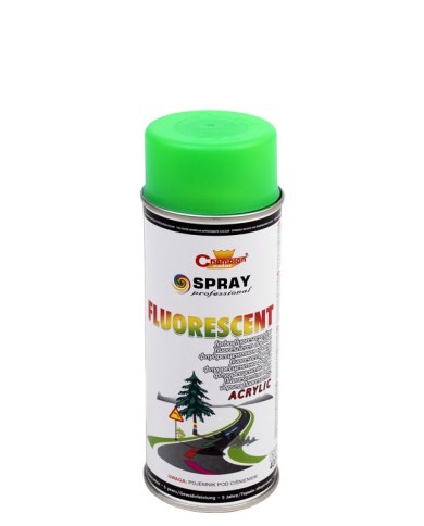 Farba Spray fluorescencyjna zielona 400 ml Champion - Intensywne kolory