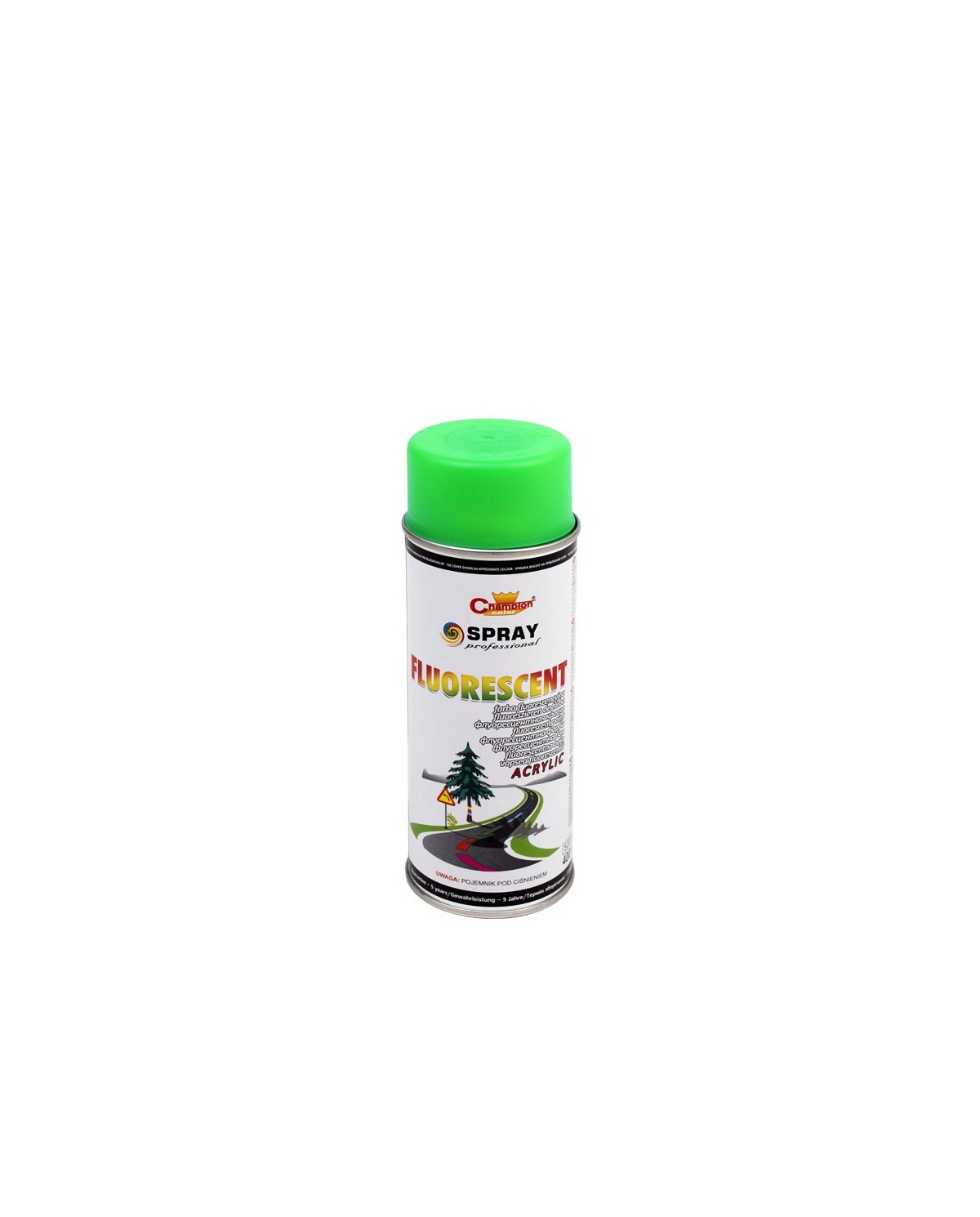 Farba Spray fluorescencyjna zielona 400 ml Champion - Intensywne kolory