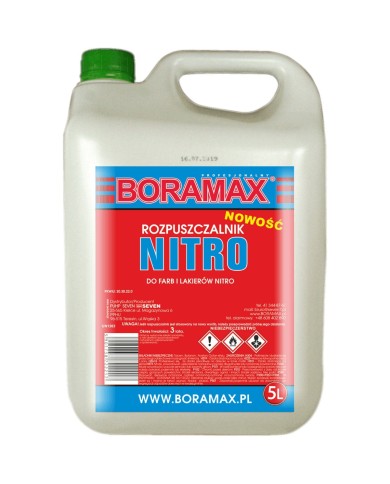 Rozpuszczalnik NITRO Boramax 5L - Idealny do farb i lakierów Rozpuszczalnik NITRO Boramax 5L - Idealny do farb i lakierów