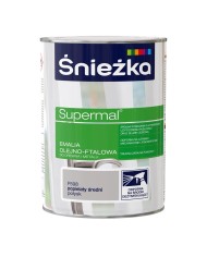 Farba Supermal 0,8 L popielaty średni do drewna i metalu ŚNIEŻKA Farba Supermal 0,8 L popielaty średni do drewna i metalu ŚNIEŻKA