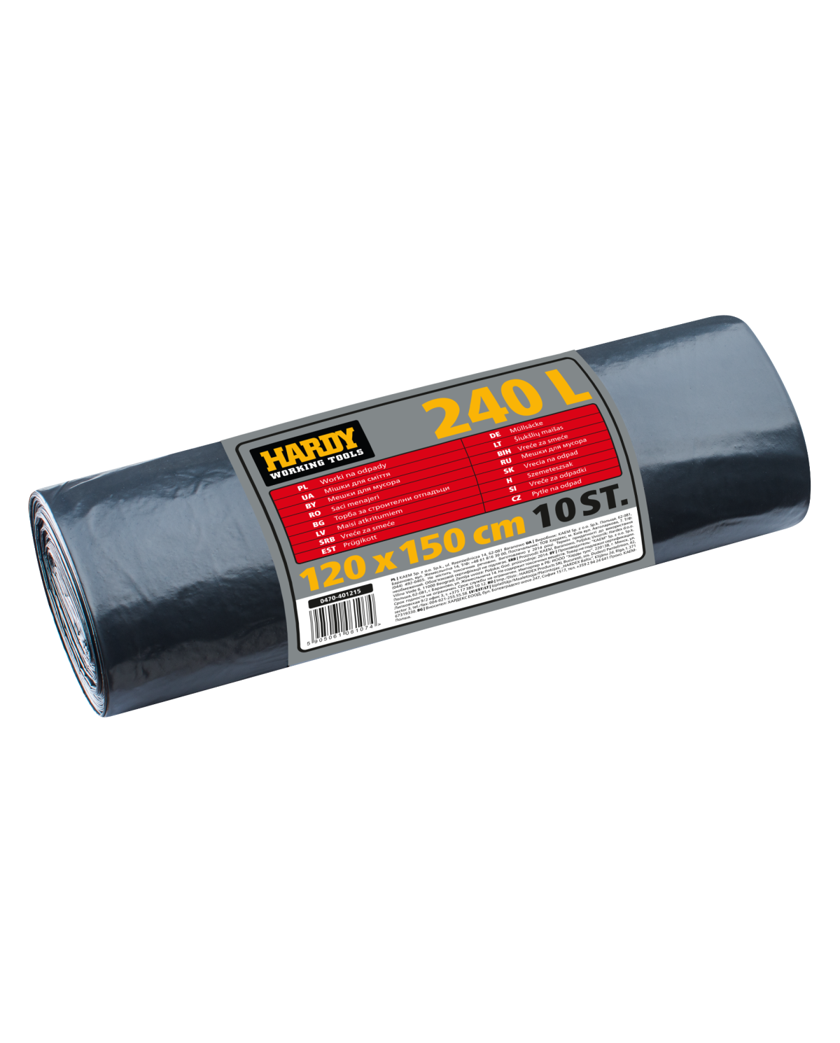 Worki na gruz 240 L - 10 szt. HARDY | Wytrzymałe i praktyczne