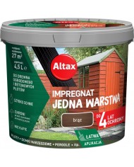 ALTAX Impregnat JEDNA WARSTWA Brąz 4,5L - Ochrona i Estetyka ALTAX Impregnat JEDNA WARSTWA Brąz 4,5L - Ochrona i Estetyka