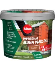 ALTAX Impregnat JEDNA WARSTWA Kasztan 9L - Ochrona i Estetyka ALTAX Impregnat JEDNA WARSTWA Kasztan 9L - Ochrona i Estetyka