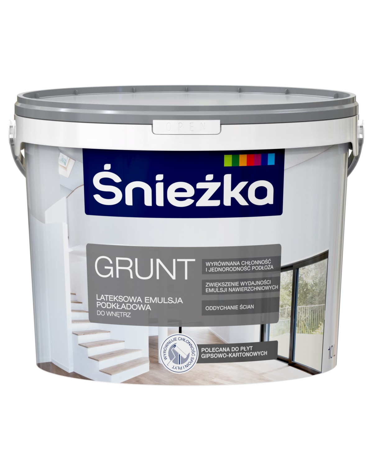 Grunt-Śnieżka Biały 10L - Wysokiej Jakości Podkład do Malowania