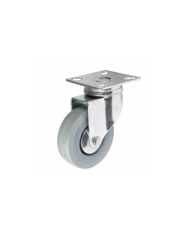 Zestaw jezdny z kołem 50mm/40kg - Płytka stała DOMINO Zestaw jezdny z kołem 50mm/40kg - Płytka stała DOMINO