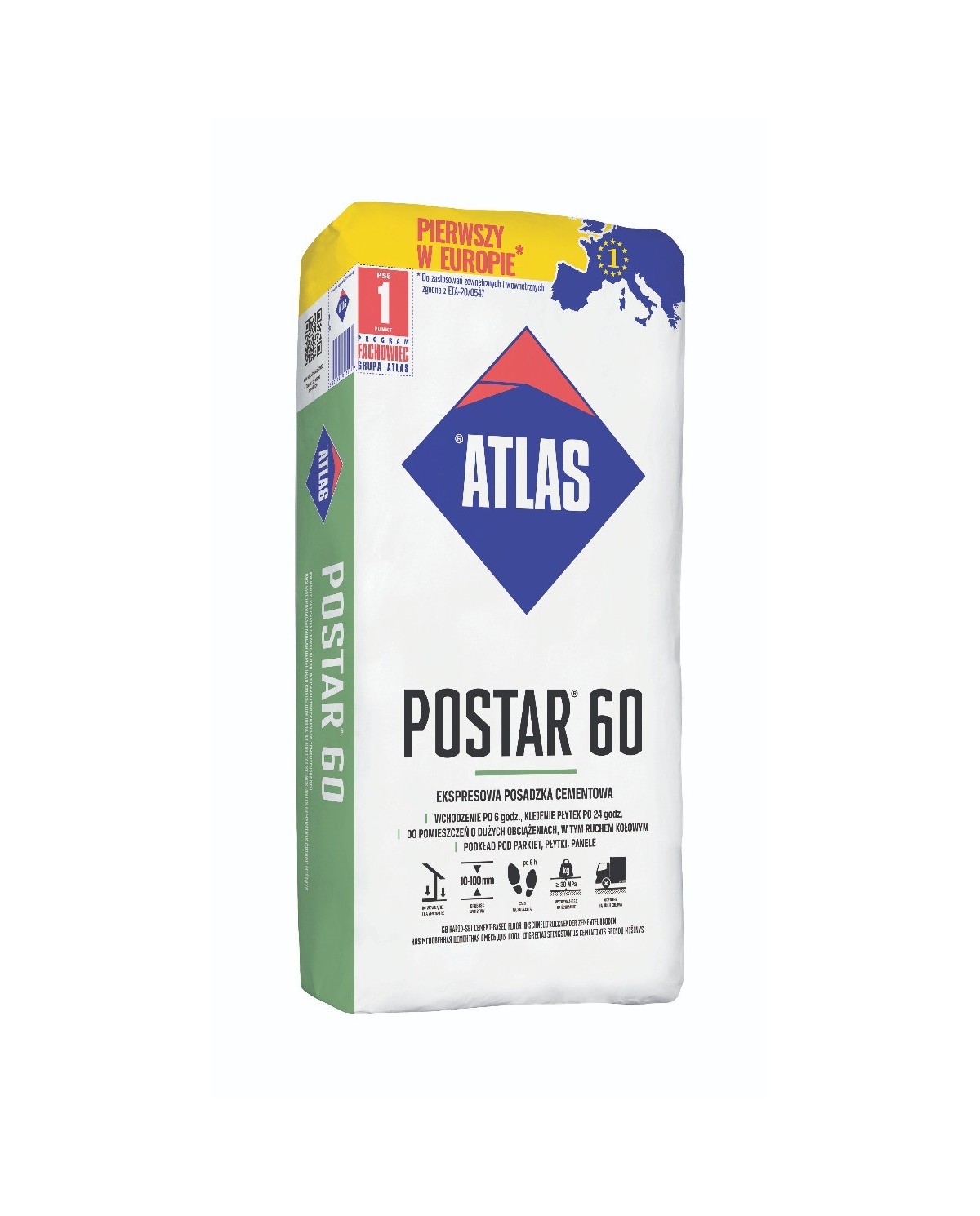 Posadzka cementowa Postar 60 - 25 kg ATLAS | Wysoka jakość Posadzka cementowa Postar 60 - 25 kg ATLAS | Wysoka jakość