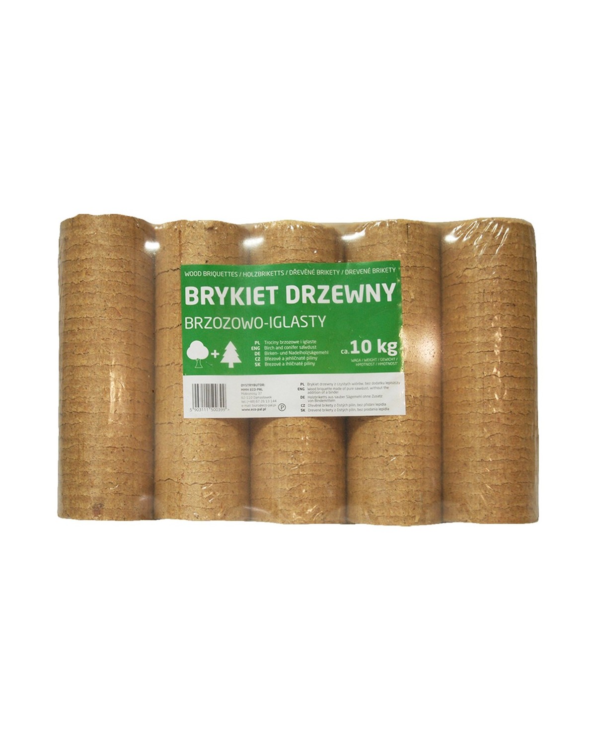 Eco-Pal Brykiet Drzewny Brzozowo-Iglasty 10kg - Ekologiczne Ogrzewanie Eco-Pal Brykiet Drzewny Brzozowo-Iglasty 10kg - Ekologiczne Ogrzewanie