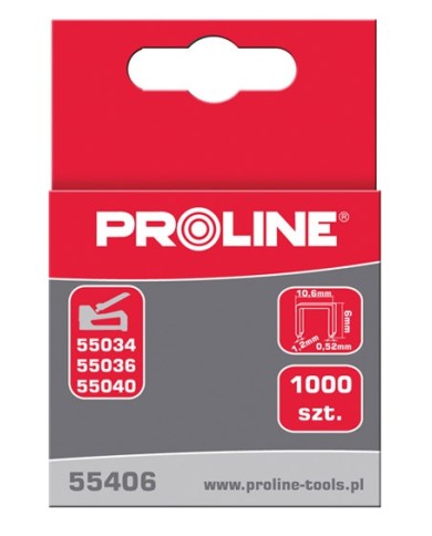 Zszywki PROLINE 10,10,6x1,2 mm - 1000 szt. Typ G w atrakcyjnej cenie Zszywki PROLINE 10,10,6x1,2 mm - 1000 szt. Typ G w atrakcyjnej cenie