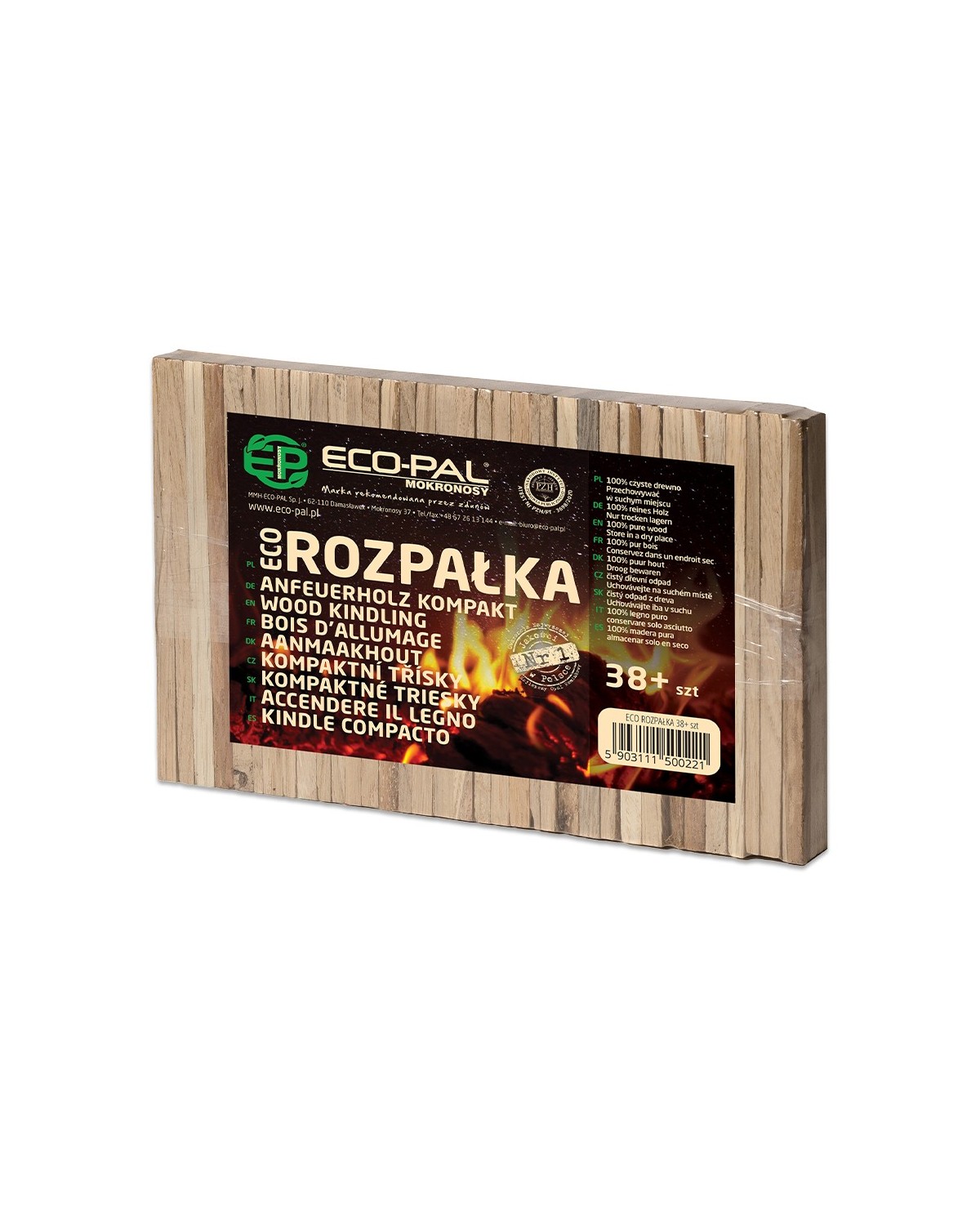 Ekologiczna rozpałka drzewna 38+ sztuk - Eco-Pal do grillowania Ekologiczna rozpałka drzewna 38+ sztuk - Eco-Pal do grillowania