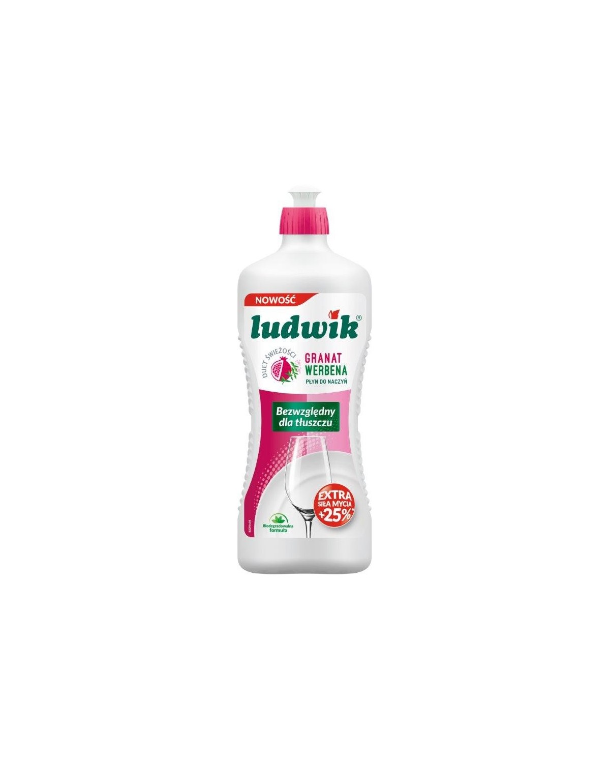 Płyn do naczyń LUDWIK 0,9 L - Granat z Werbeną - Skuteczny! Płyn do naczyń LUDWIK 0,9 L - Granat z Werbeną - Skuteczny!