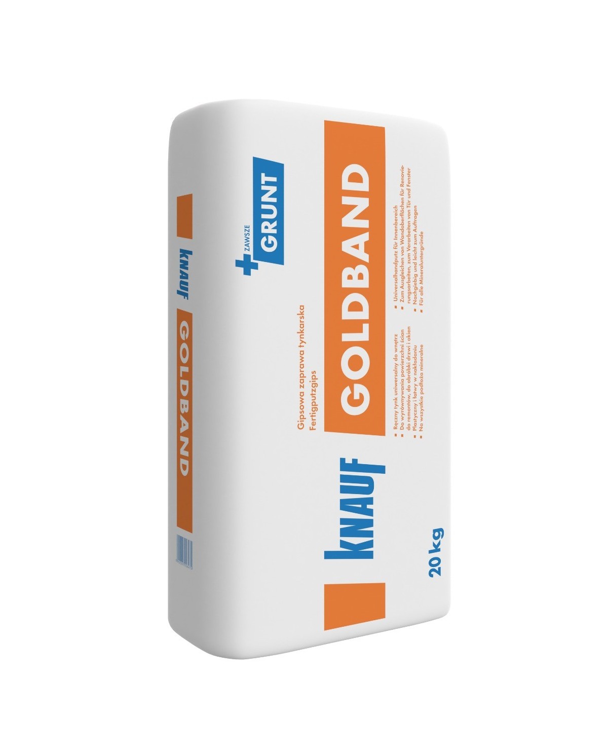Ręczny tynk gipsowy 20 kg Goldband KNAUF - Wysoka jakość! Ręczny tynk gipsowy 20 kg Goldband KNAUF - Wysoka jakość!