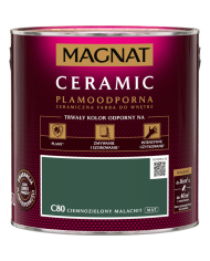 Farba plamoodporna cielmozielony malachit 2,5 L - MAGNAT CERAMIC Farba plamoodporna cielmozielony malachit 2,5 L - MAGNAT CERAMIC