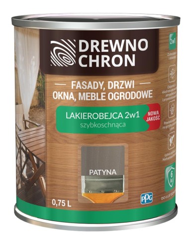 Lakierobejca 2w1 Patyna 0,75 L - Ochrona i Estetyka DREWNOCHRON Lakierobejca 2w1 Patyna 0,75 L - Ochrona i Estetyka DREWNOCHRON