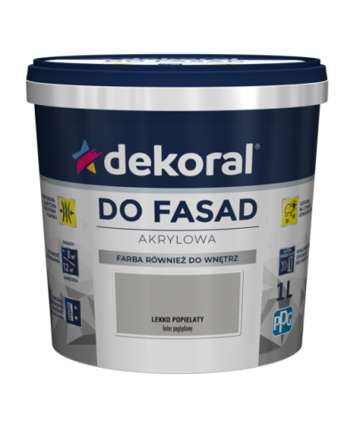 Farba fasadowa lekko popielaty 1 L Polinit DEKORAL - Wysoka jakość Farba fasadowa lekko popielaty 1 L Polinit DEKORAL - Wysoka jakość