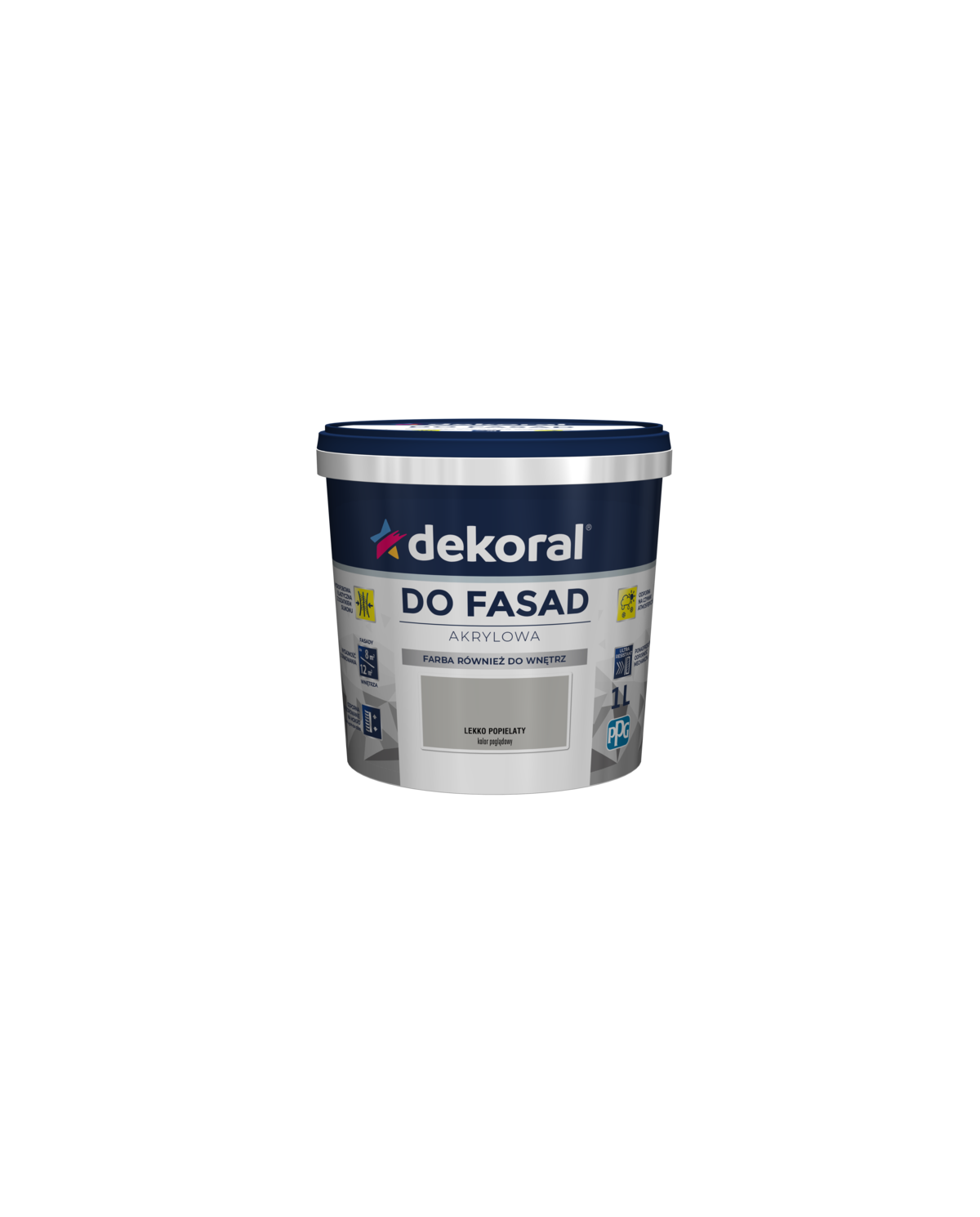 Farba fasadowa lekko popielaty 1 L Polinit DEKORAL - Wysoka jakość Farba fasadowa lekko popielaty 1 L Polinit DEKORAL - Wysoka jakość
