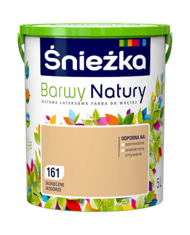 Farba do ścian i sufitów Słoneczne Wzgórze 5L - ŚNIEŻKA Farba do ścian i sufitów Słoneczne Wzgórze 5L - ŚNIEŻKA