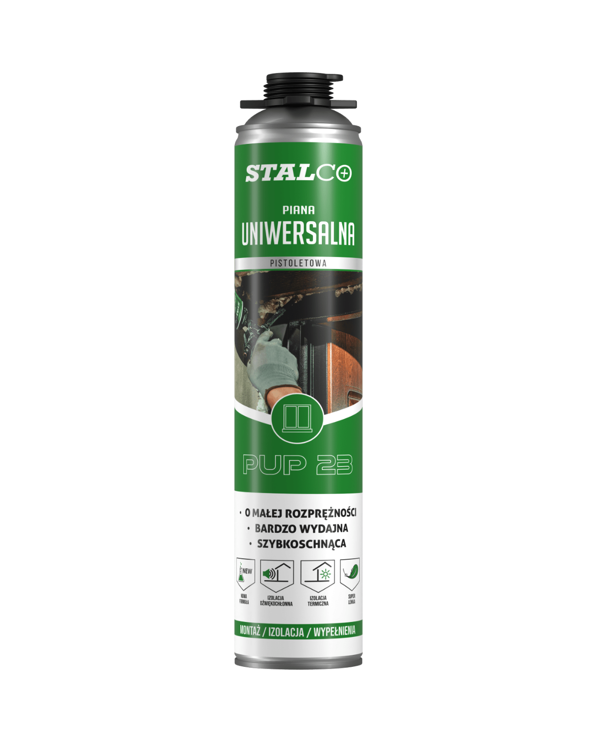 Piana uniwersalna STALCO 750 ml z pistoletem - Pup 23 Piana uniwersalna STALCO 750 ml z pistoletem - Pup 23