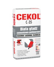 Gładź szpachlowa C-35 5 kg do kuchni, łazienki i elewacji - CEKOL