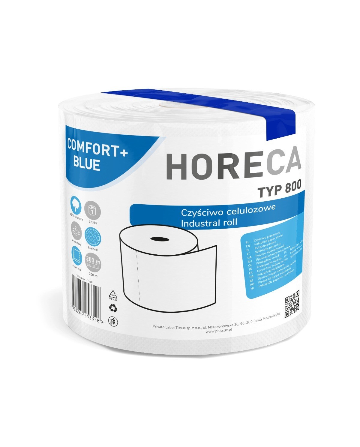Czyściwo papierowe HORECA COMFORT - Ręcznik biały 100% celulozy Czyściwo papierowe HORECA COMFORT - Ręcznik biały 100% celulozy