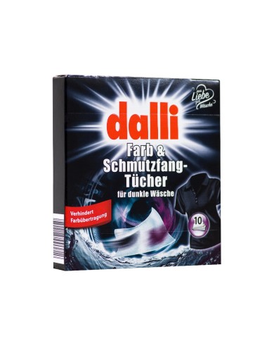 Chusteczki do prania ciemnych tkanin DALLI - 10 sztuk Chusteczki do prania ciemnych tkanin DALLI - 10 sztuk