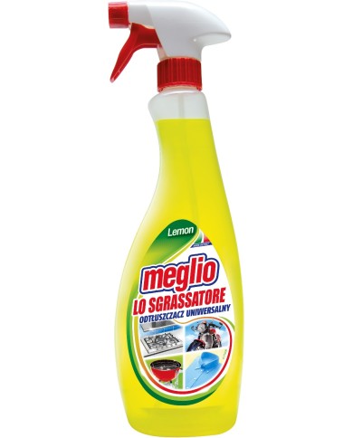 Odtłuszczacz w sprayu Lemon 750 ml MEGLIO - Skuteczne czyszczenie Odtłuszczacz w sprayu Lemon 750 ml MEGLIO - Skuteczne czyszczenie